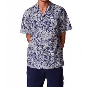 NEW PAUL SMITH casual-fit chalet print shirt in navy